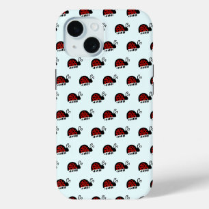 Ladybug pattern iPhone 15 case