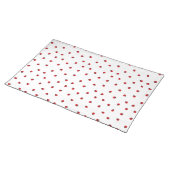 Ladybug Pattern Cloth Placemat (On Table)