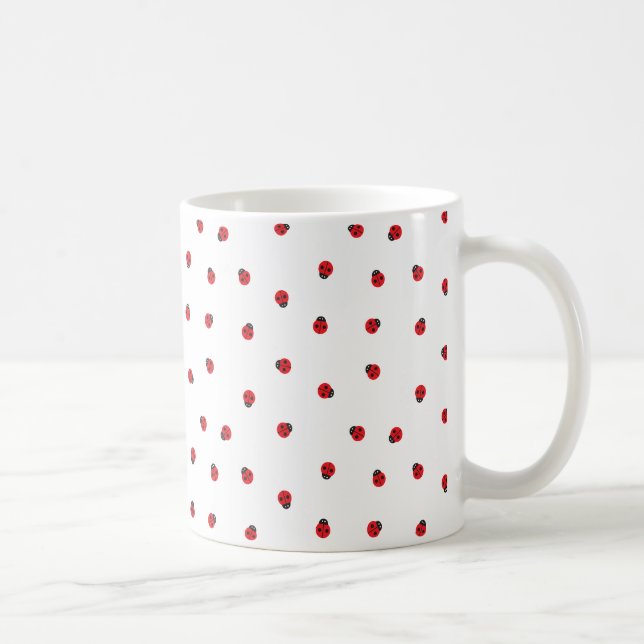 Ladybug Pattern Coffee Mug (Right)