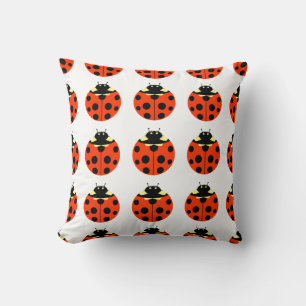 ladybug pattern cushion