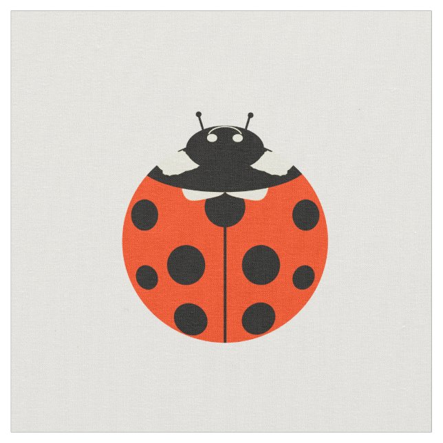 ladybug pattern fabric (Close Up)