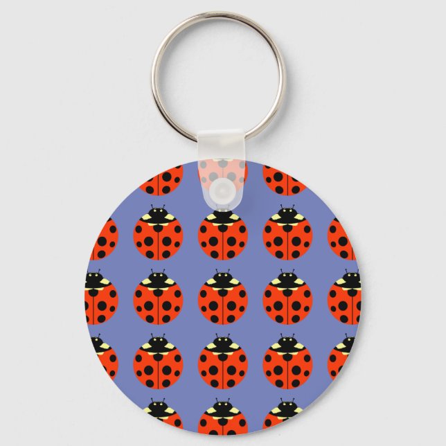 ladybug pattern key ring (Front)