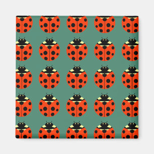 ladybug pattern magnet