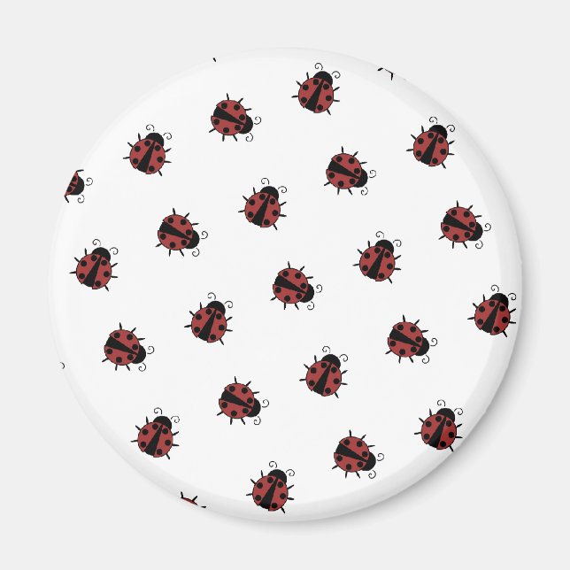 Ladybug Pattern Magnet (Front)