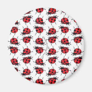 Ladybug Pattern Magnet
