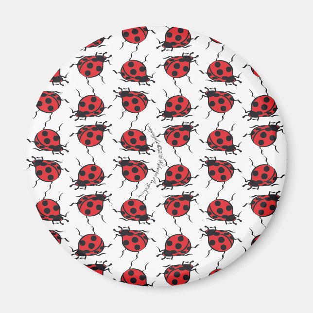 Ladybug Pattern Magnet (Front)
