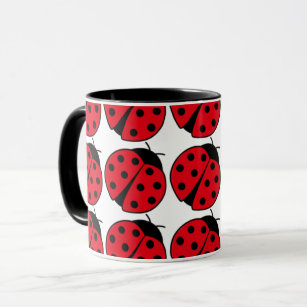 Ladybug pattern   mug