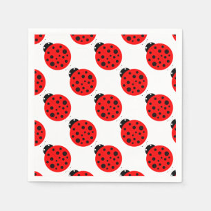 Ladybug Pattern Napkin