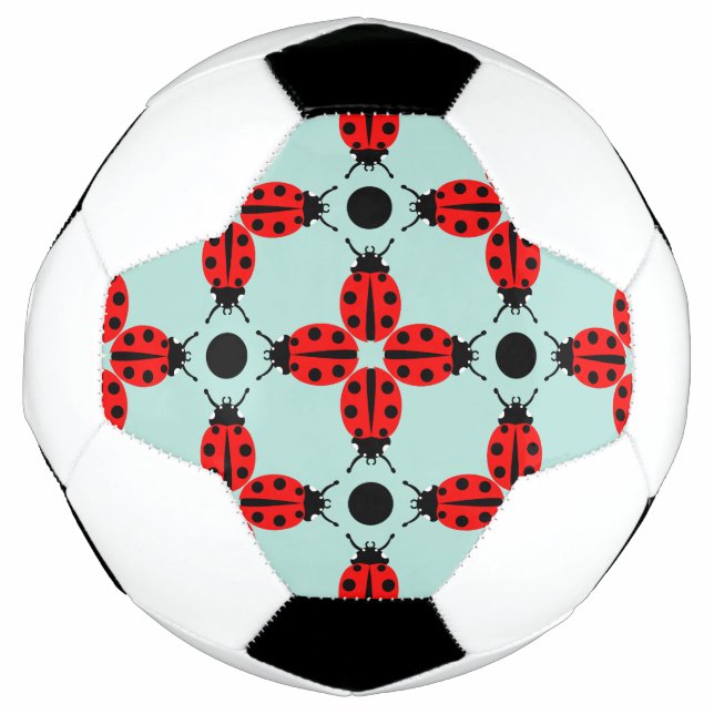 Ladybug Pattern Soccer Ball (Front)