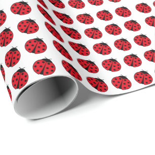 Ladybug pattern   wrapping paper