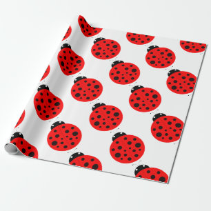 Ladybug Pattern Wrapping Paper