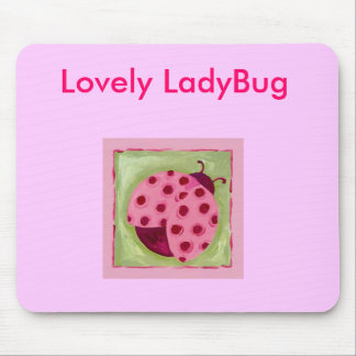 Ladybug-Photographic-Print-C13214722, Lovely La... Mouse Pad