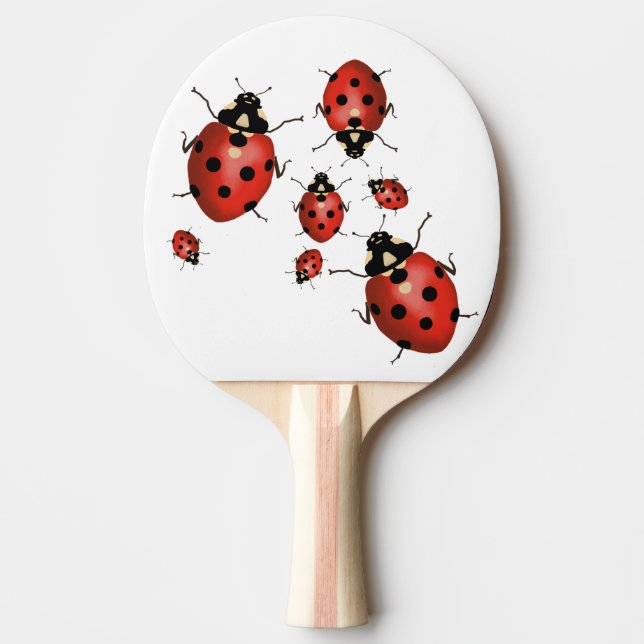 Ladybug Ping Pong Paddle (Front)