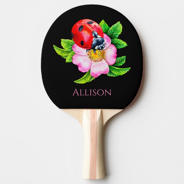 Ladybug  ping pong paddle (Front)