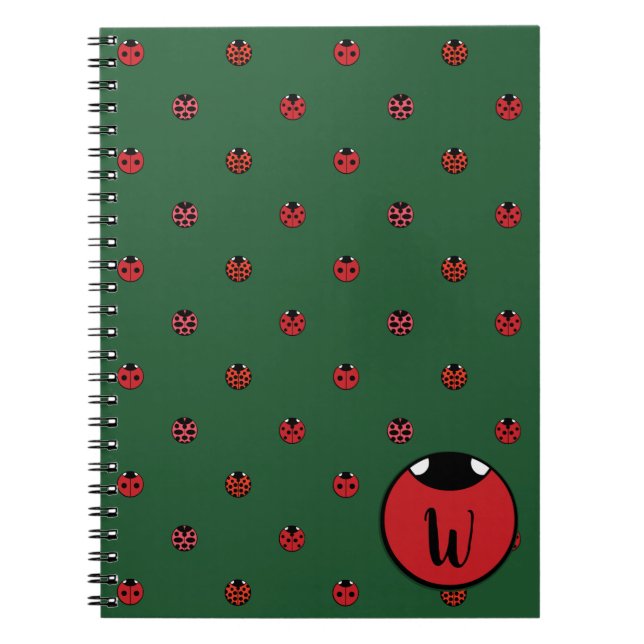 Ladybug Polka Dots Notebook (Front)