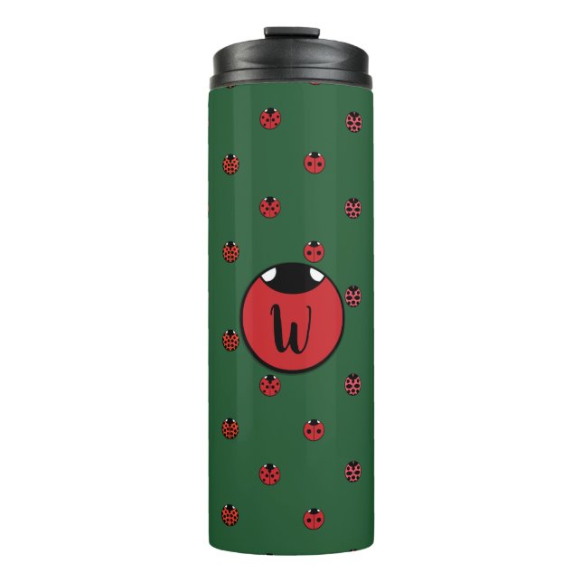 Ladybug Polka Dots Thermal Tumbler (Front)
