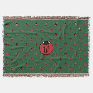 Ladybug Polka Dots Throw Blanket