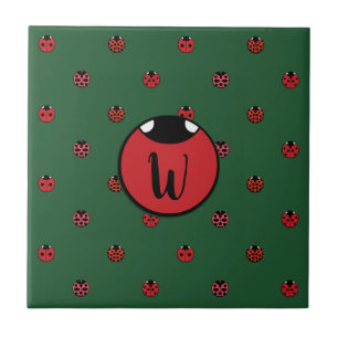 Ladybug Polka Dots Tile