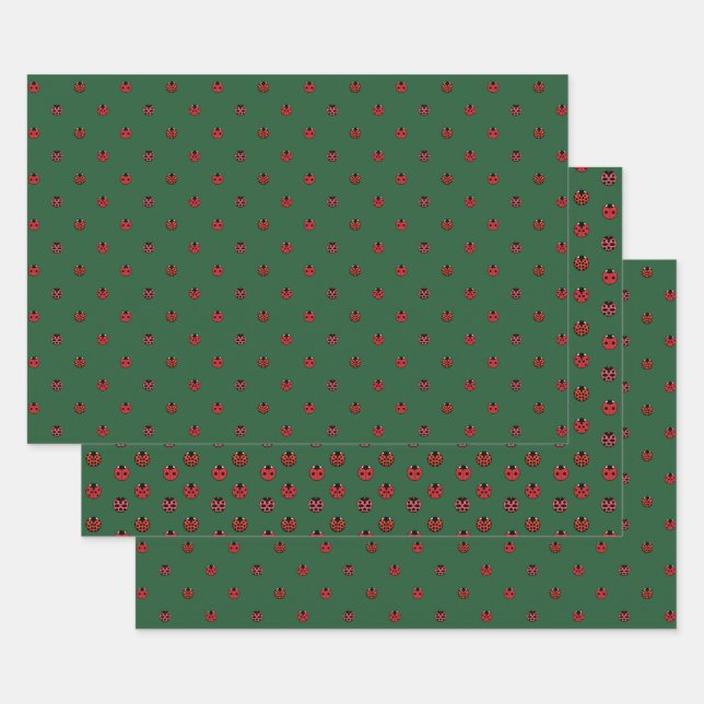 Ladybug Polka Dots Wrapping Paper Set (Set)