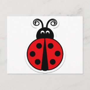 ladybug postcard