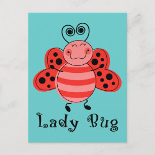 Ladybug Postcard