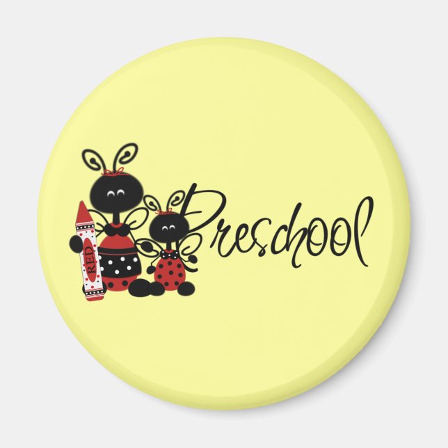 Ladybug Preschool Tshirts and Gifts Magnet (Front)