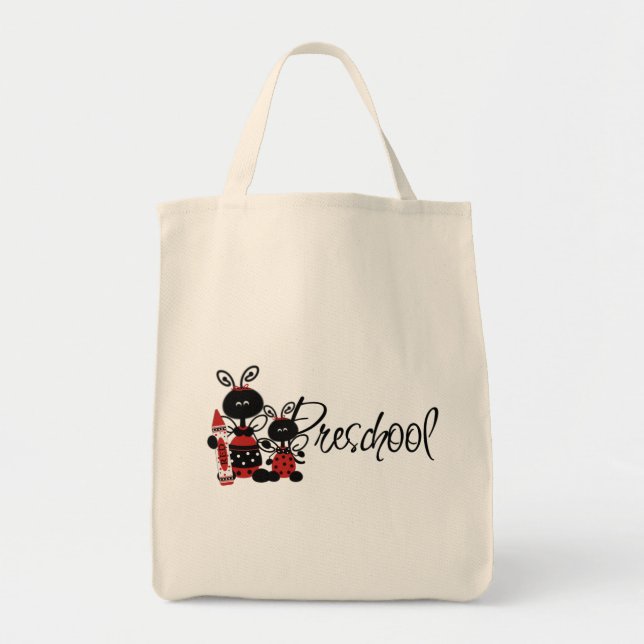 Ladybug Preschool Tshirts and Gifts Tote Bag (Front)