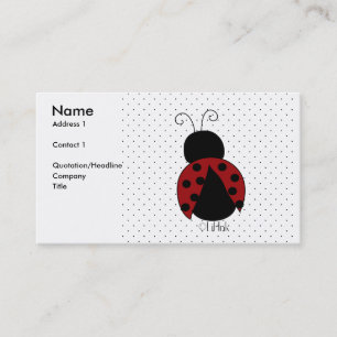 Ladybug Profile Card