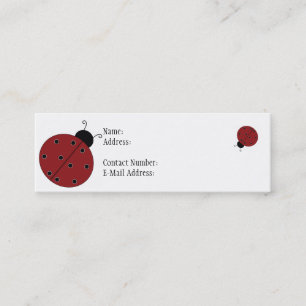 Ladybug Profile Thin Card