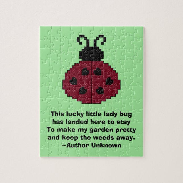 Ladybug Quote Puzzle (Vertical)