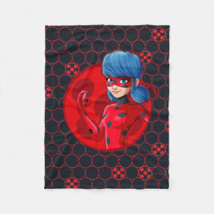 Ladybug Red Badge Fleece Blanket