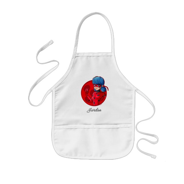 Ladybug Red Badge Kids Apron (Front)