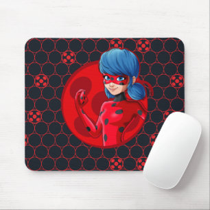 Ladybug Red Badge Mouse Pad
