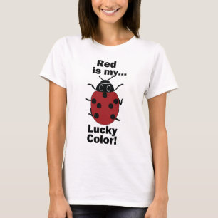 Ladybug Red Is My Lucky Color Funny Insect T-Shirt