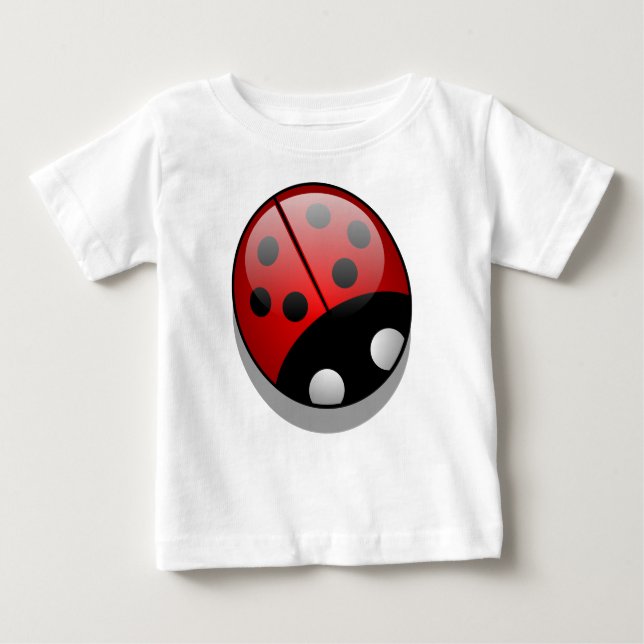 Ladybug, Red Ladybug, Cute Ladybug, Lady Beetle  Baby T-Shirt (Front)