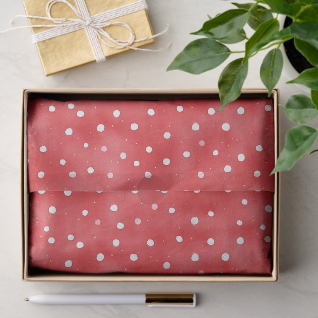 Ladybug Red White Dots Birthday Tissue Paper (Gift)