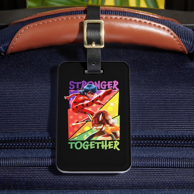Ladybug & Rena Rouge | Stronger Together Luggage Tag (Front Insitu 2)