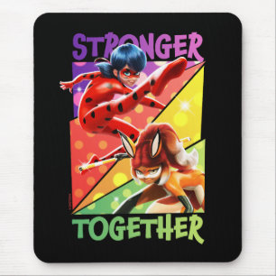 Ladybug & Rena Rouge   Stronger Together Mouse Pad