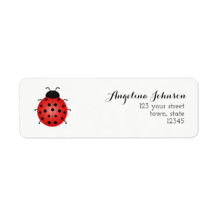 Ladybug Return Address Return Address Label