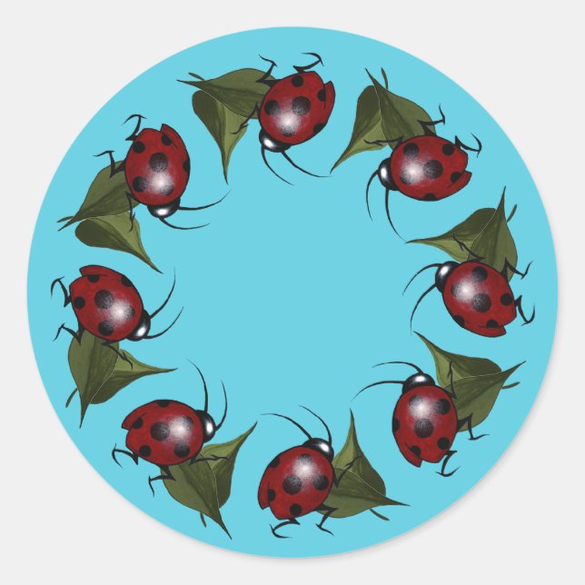 Ladybug Ring Stickers (Front)