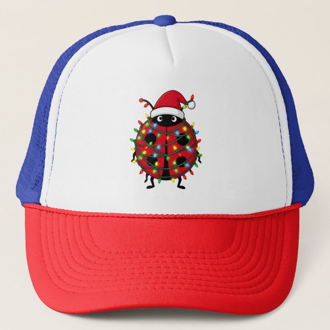 Ladybug Santa Hat Holiday Insect Christmas   (Front)