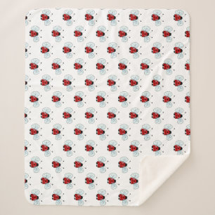 Ladybug   sherpa blanket