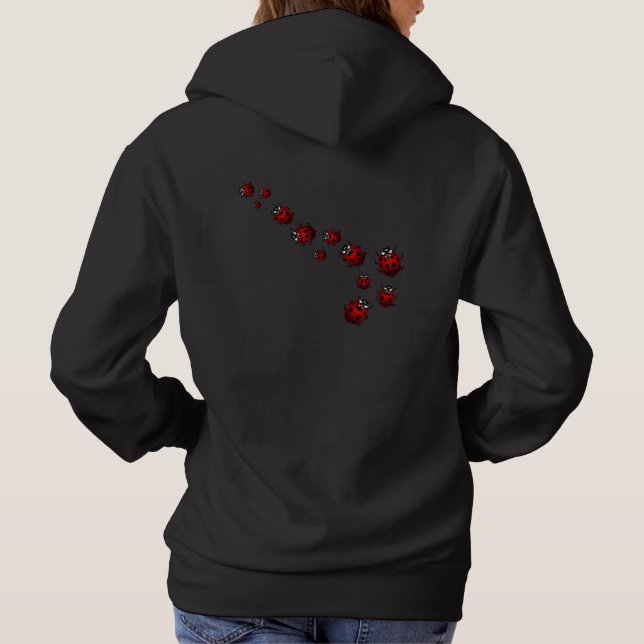 Ladybug Shirts Lady's Hoodie Ladybird Shirts (Back)