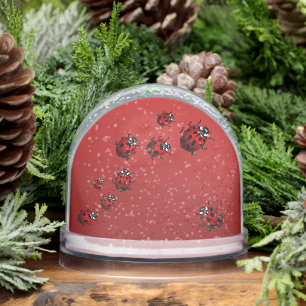 Ladybug Snow Globe Personalized Ladybug Snow Globe
