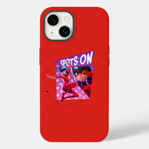 Ladybug   Spots On Purple Graphic Case-Mate iPhone 14 Case