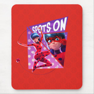 Ladybug   Spots On Purple Graphic Mouse Pad