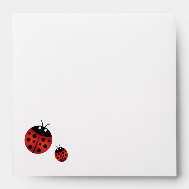 Ladybug square enveloppe envelopes (Front)