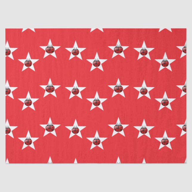 Ladybug stars tissue paper (Front)