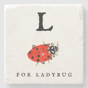 Ladybug Stone Coaster