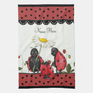 Ladybug Stroll - Customise Tea Towel